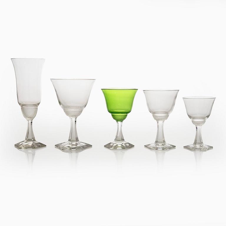 Glasservis, 71 delar.