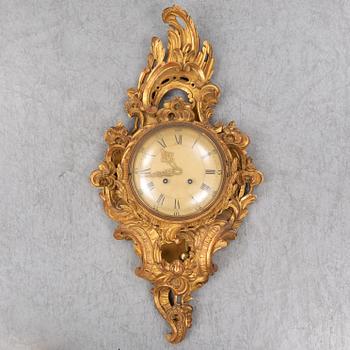 VÄGGPENDYL, rokokostil, Westerstrand, Töreboda, omkring 1900-talets mitt.