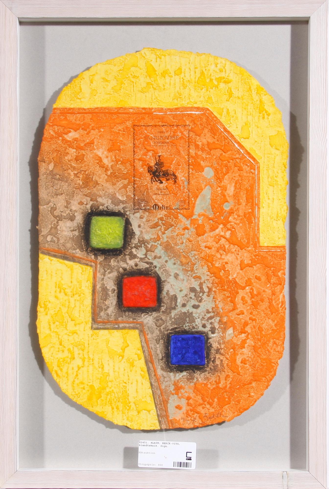 ALAIN BERCK-VITZ, carborundumetsning, sign o numr 19/99.