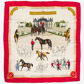 Hermès, scarf, "Les Haras Nationaux".