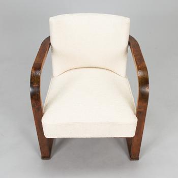 Werner West, a 1930's armchair for Oy Stockmann Ab, Keravan Puusepäntehdas, Finland.