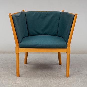 A "Tremme" sofa and armchair, designed by Børge Mogensen, Fritz Hansen, second half of the 20th century.