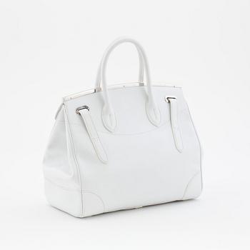 RALPH LAUREN, a white leather handbag, "Ricky bag".