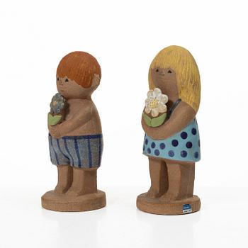 Lisa Larson, Figuriner, 2 st, stengods, Gustavberg.