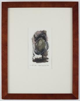 Olav Christopher Jenssen, mixed media on paper, signed and dated 12.okt.1986.