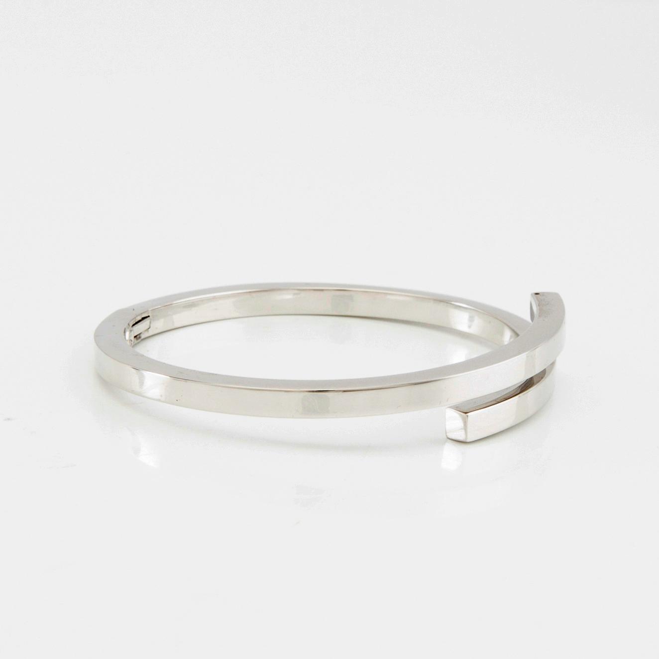 Stelt armband 18K vitguld, Cecchinato Trissino Vicenza Italy.
