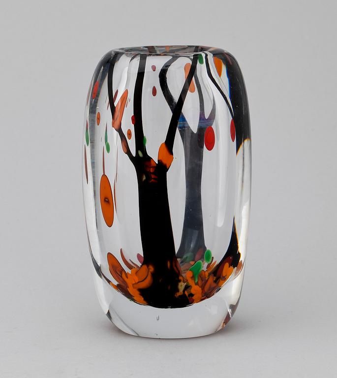 VAS, Vicke Lindstrand, glas, "Höst", Kosta, 1950-60-tal.
