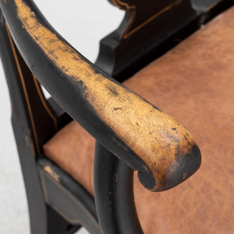 A pair of Rococo style armchairs. first half of the 20th Century.