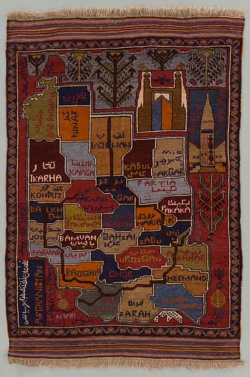 MATTA AFGHAN semiantik, 166x133 cm.