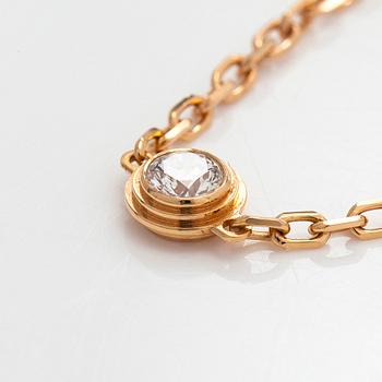 Cartier, an 18K rose gold 'd'Amour' bracelet with a diamond, ca. 0.05 ct.