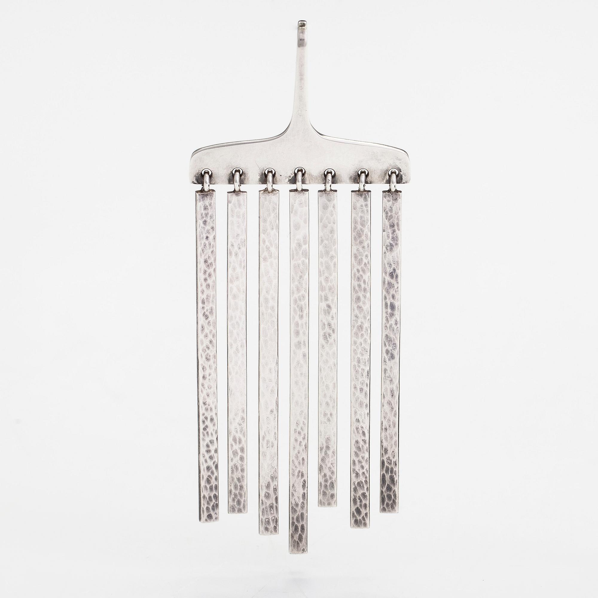 Bent Gabrielsen, a sterling silver pendant for Hans Hansen, Denmark.