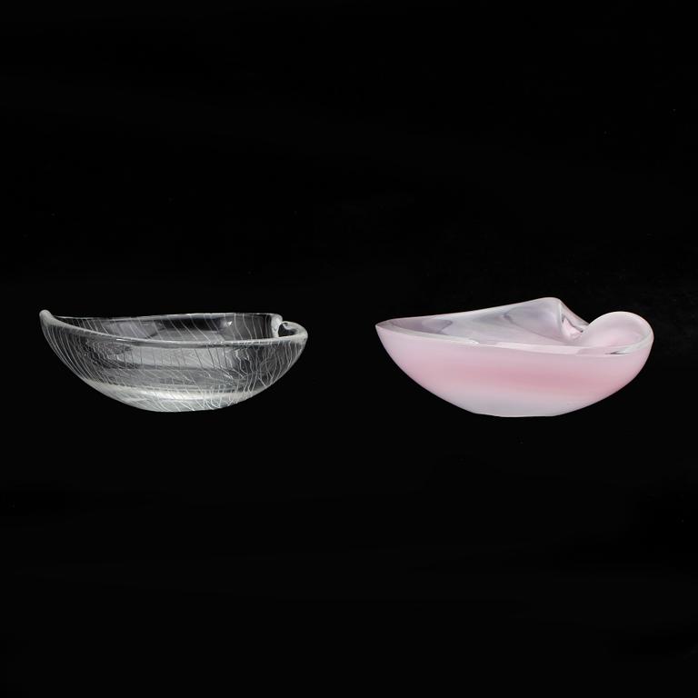 SKÅLAR, 2 st, Tapio Wirkkala, signerade.