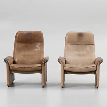 Armchairs, a pair, model “DS 50”, De Sede, Switzerland, 1970s.