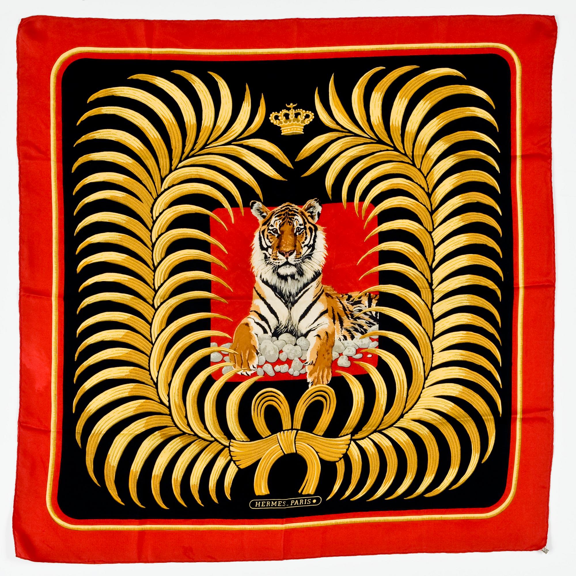 SCARF, Hermès, "Tigre Royale".