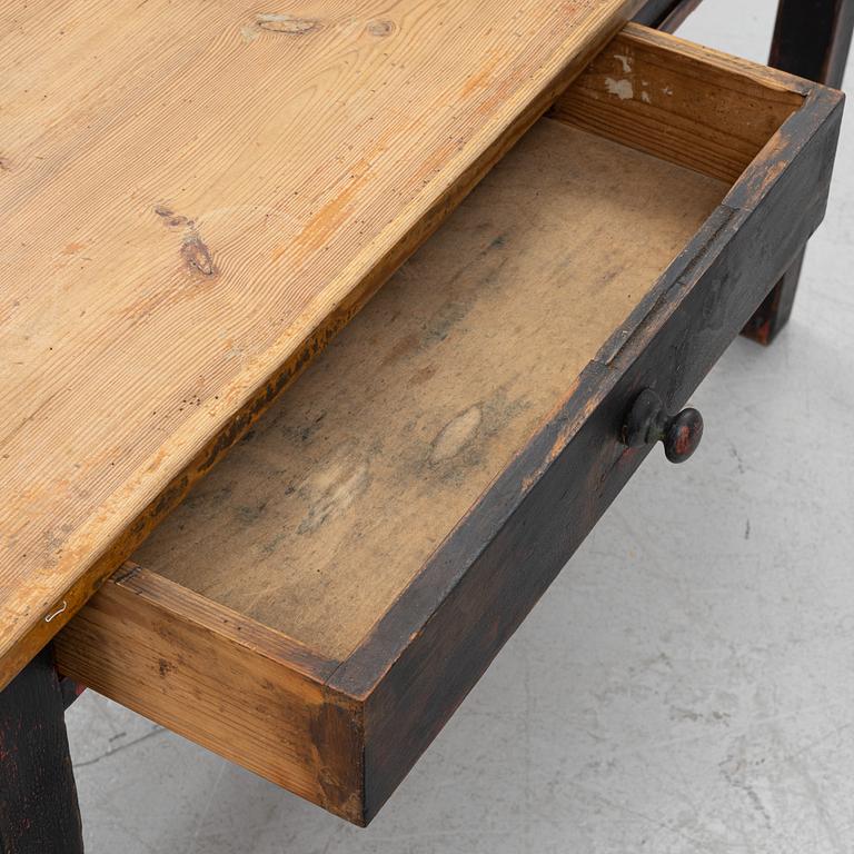 A 20th century wooden table.