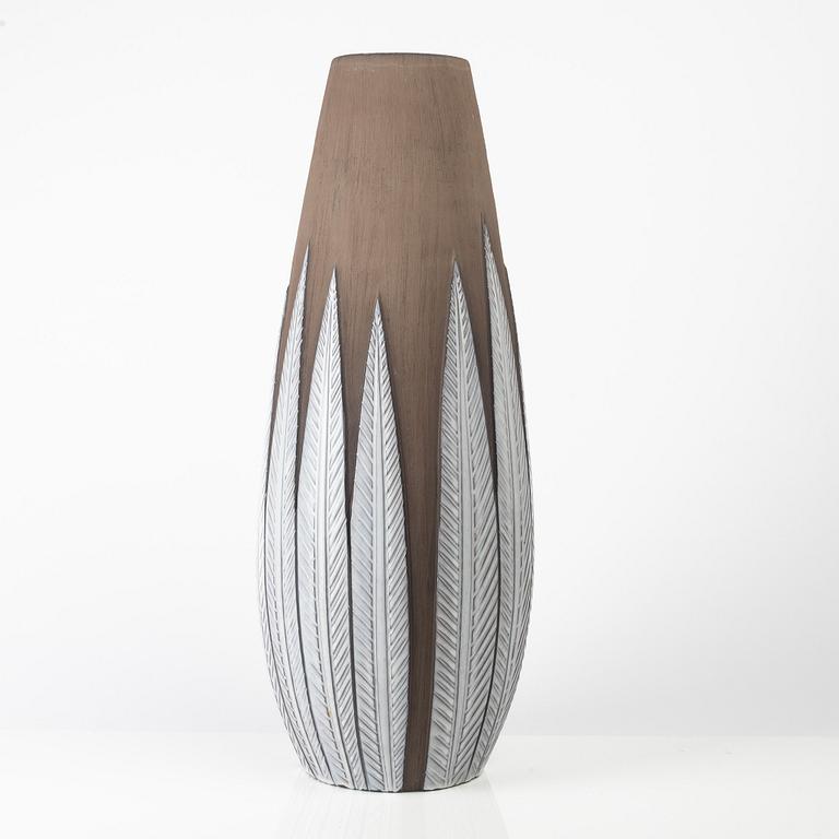 Anna-Lisa Thomson, golvvas, lergods, "Paprika", Upsala-Ekeby.