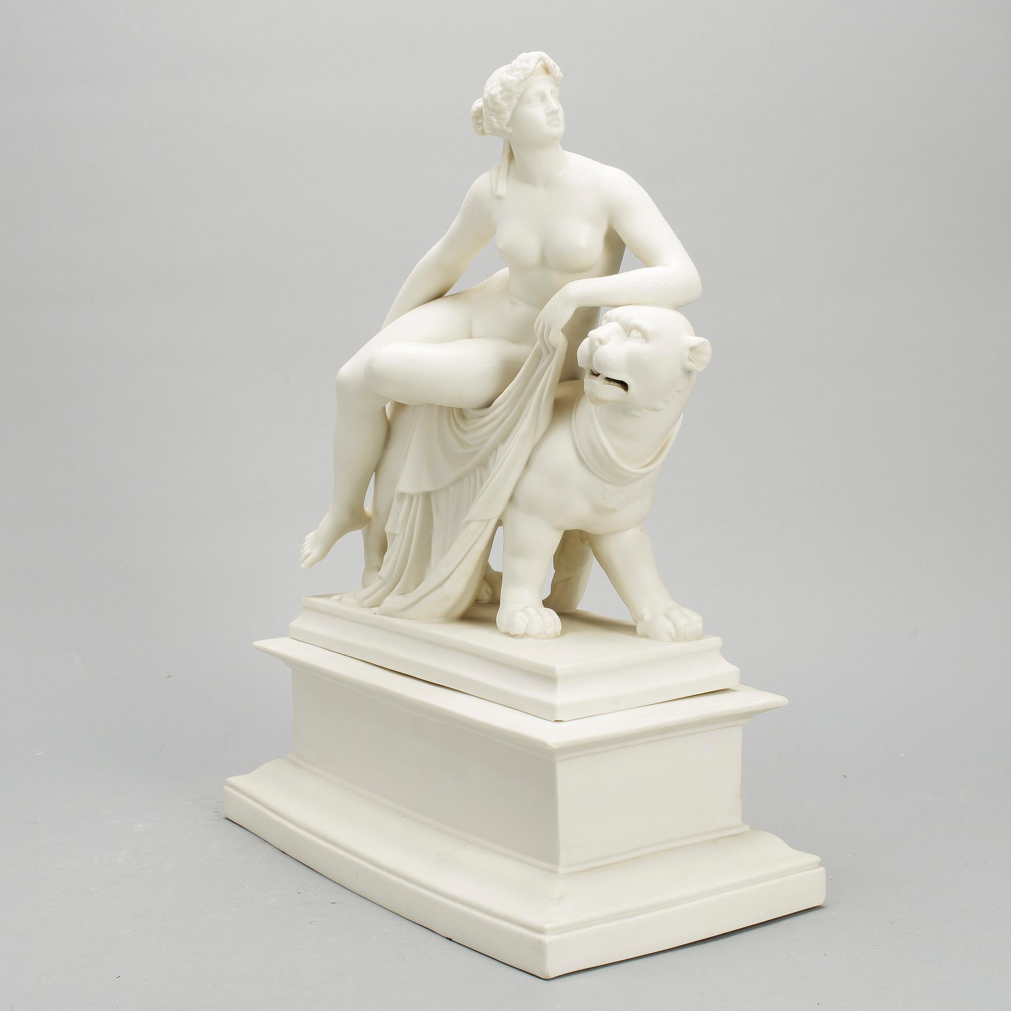 FIGURIN, parian, 1900-talets första hälft, ej signerad.