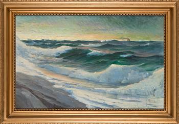 Mikael Stanowsky, oil on board, signed.