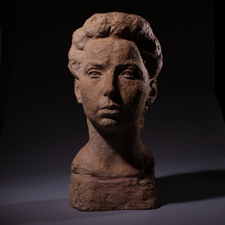 OKÄND KONSTNÄR, rödlera, signerad, daterad -47 och numrerad I/V.