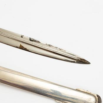 Sabel, svensk, m/1859 för infanteriofficer, med balja.