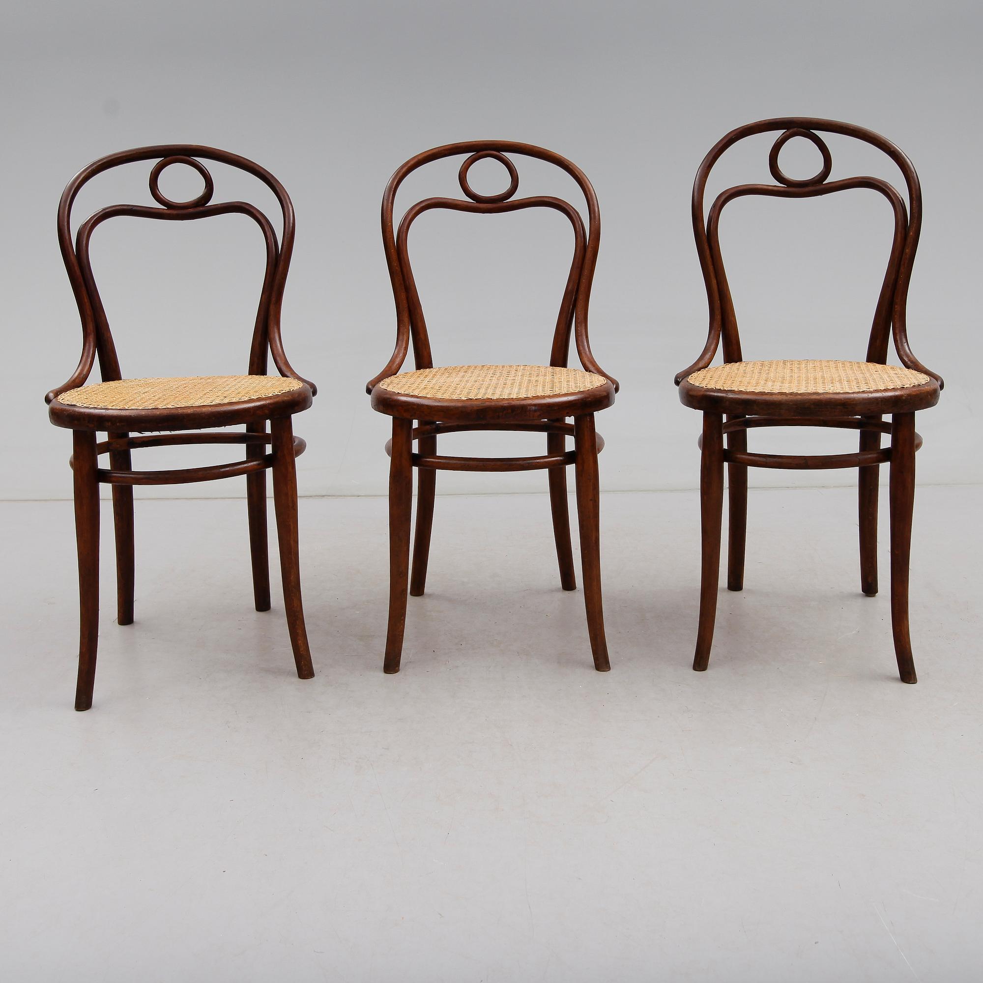 STOLAR, 3 st, Thonet, 1900-talets början.
