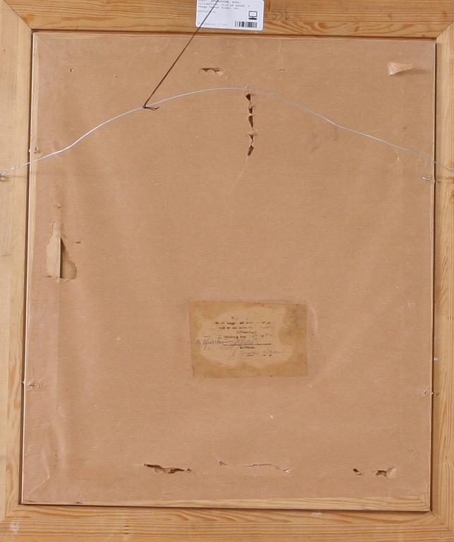 ÖFVERSTRÖM, HUGO, tillskriven, olja på pannå, a tergo Ingvar Olson.