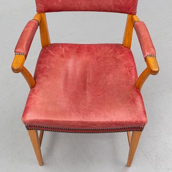 JOSEF FRANK, a mid 20th century model 695 armchair for Firma Svenskt Tenn, Sweden.