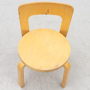 Alvar Aalto, children's chairs, 4 pcs, Artek, Finland.