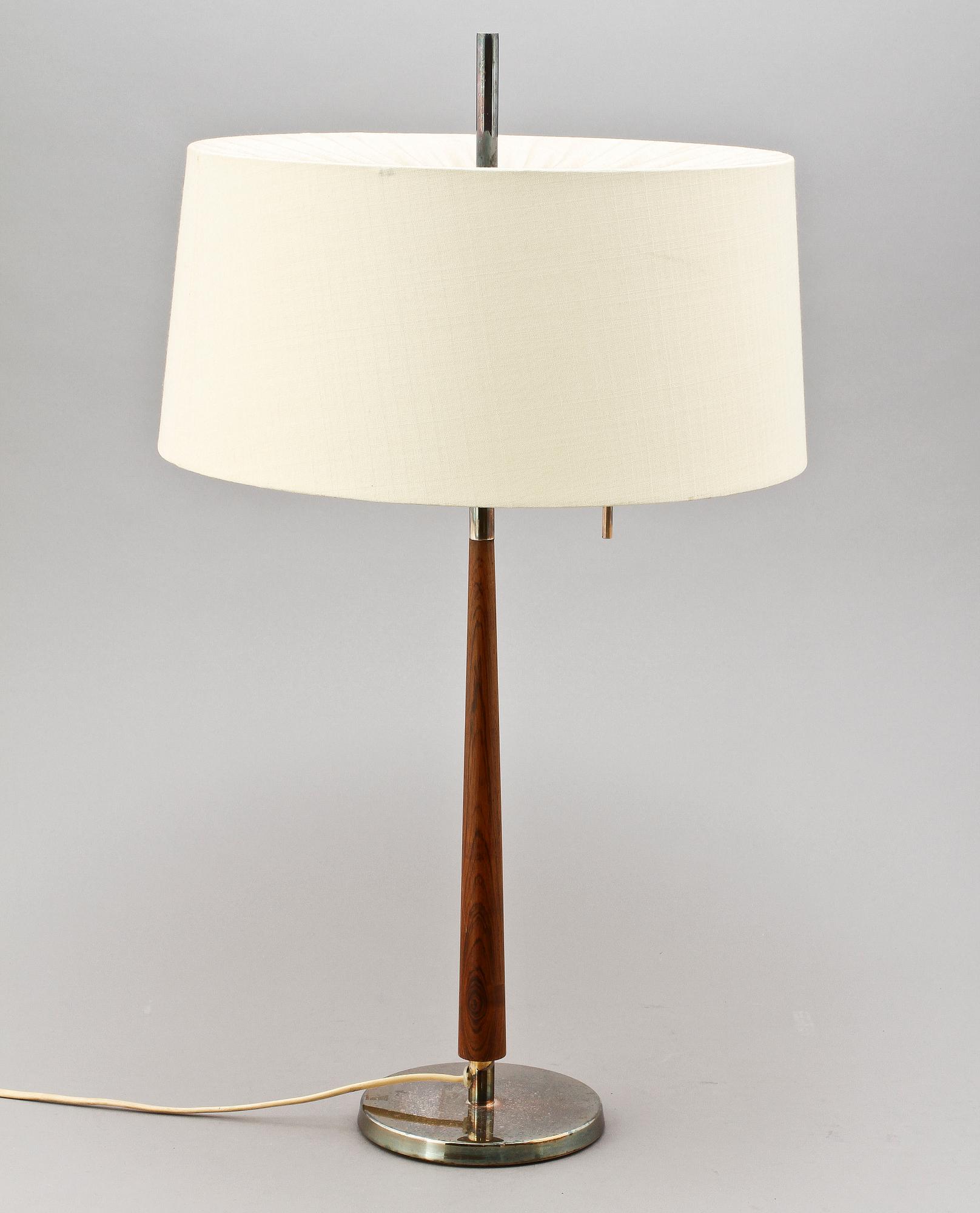 BORSDLAMPA, 1900-talets andra hälft.