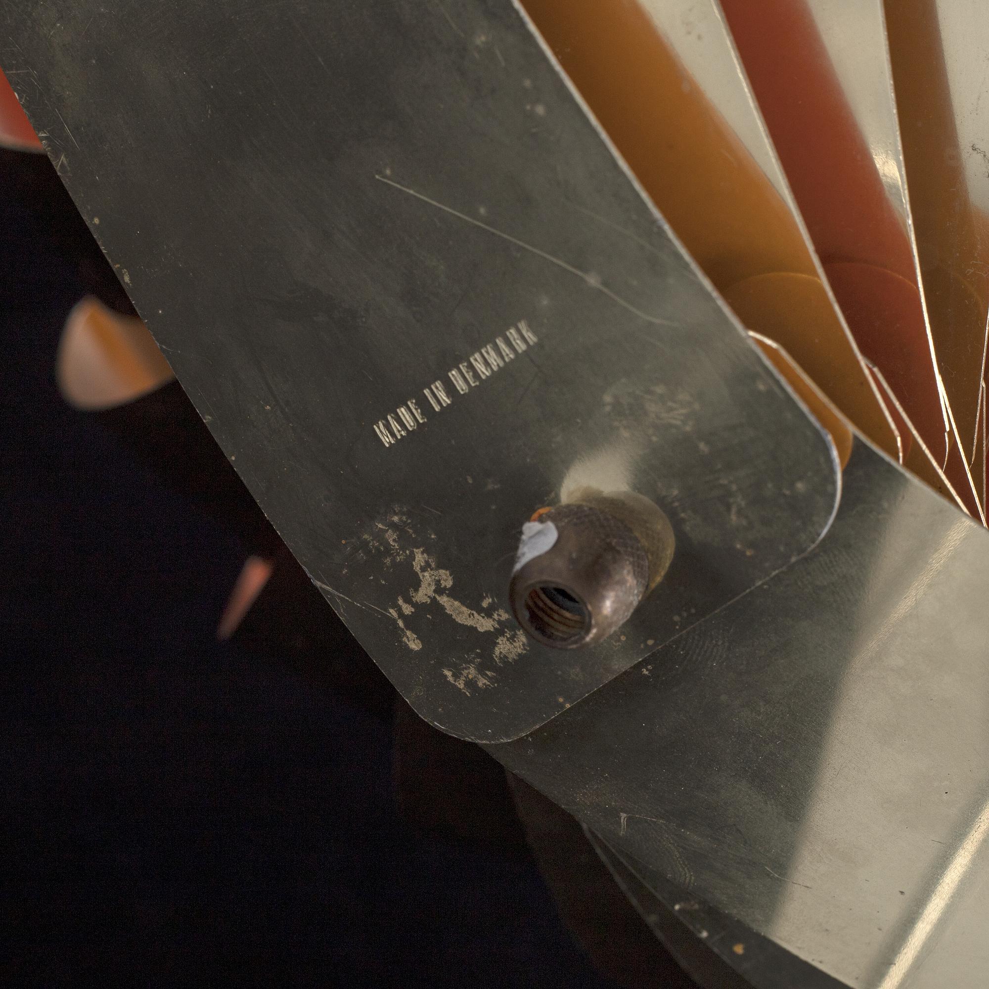 A 'Konkylie' ceiling light by Louis Weisdorf.