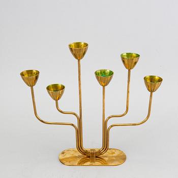 Gunnar Ander,  ljusstake, mässing, Ystad Metall, 1900-tal.