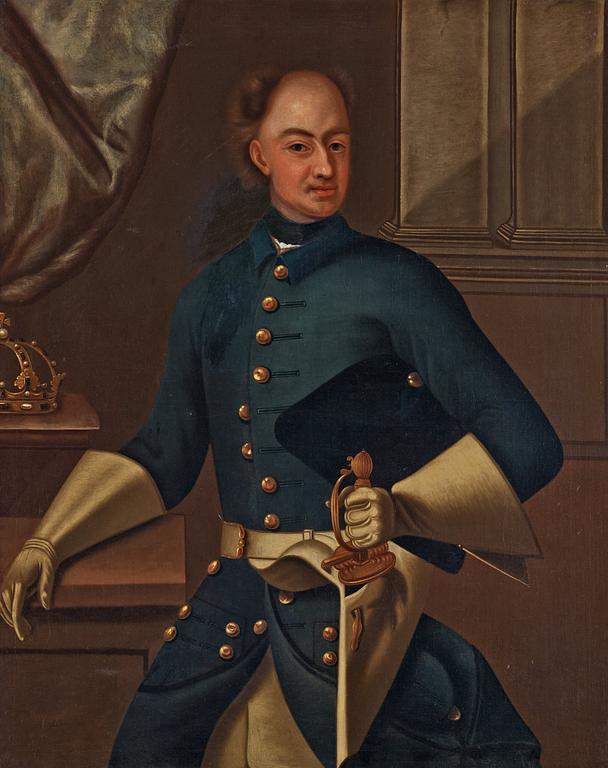 David von Krafft Follower of, "King Karl XII of Sweden" (1682-1718).