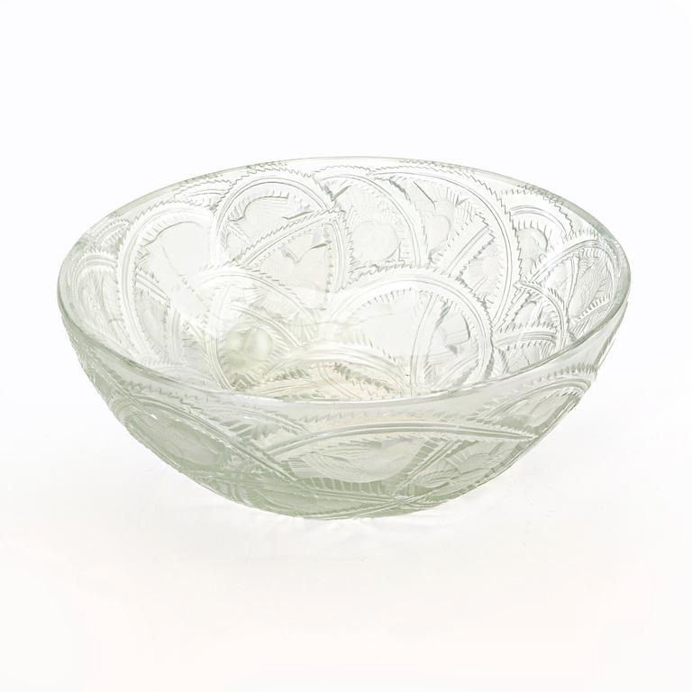 René Lalique, skål, 1940-tal, glas.