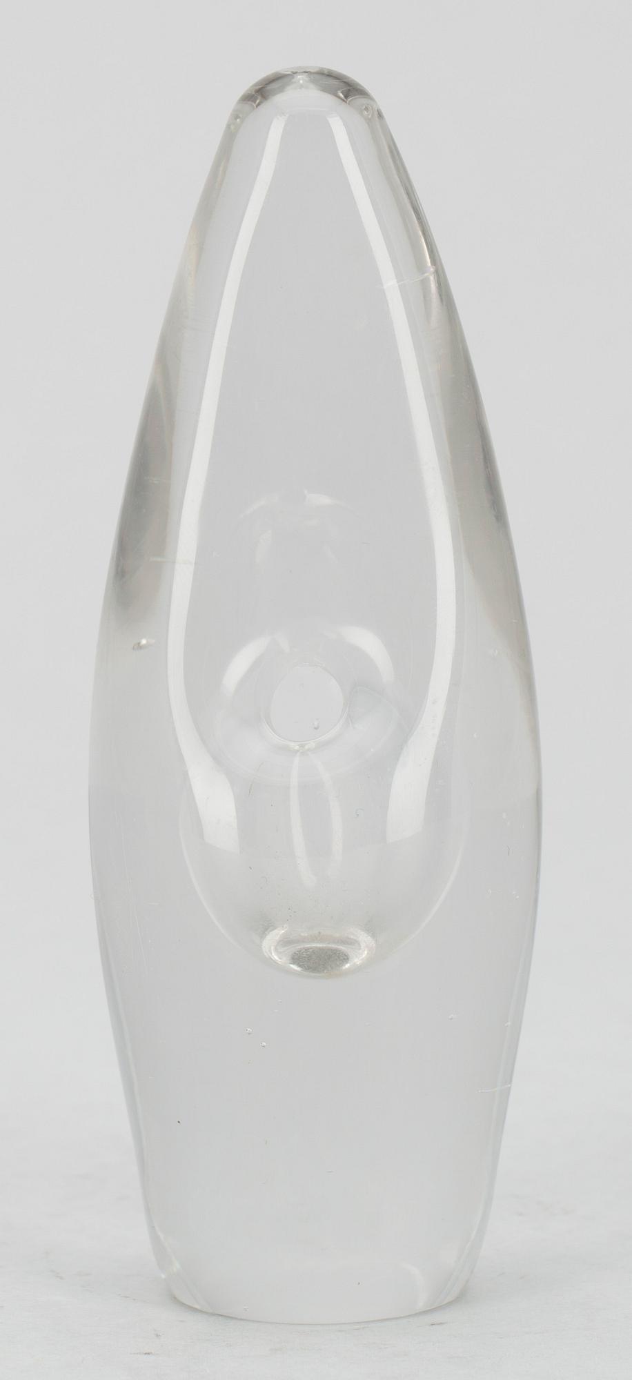 TIMO SARPANEVA, vas, glas, "Orkidé", sign. Timo Sarpaneva 3568.