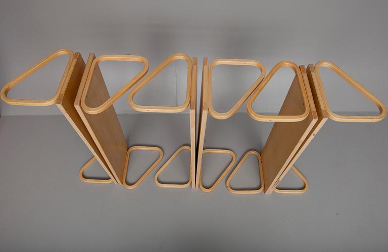 HYLLOR, 6 st, modell 112B, Alvar Aalto, 1900-talets slut.