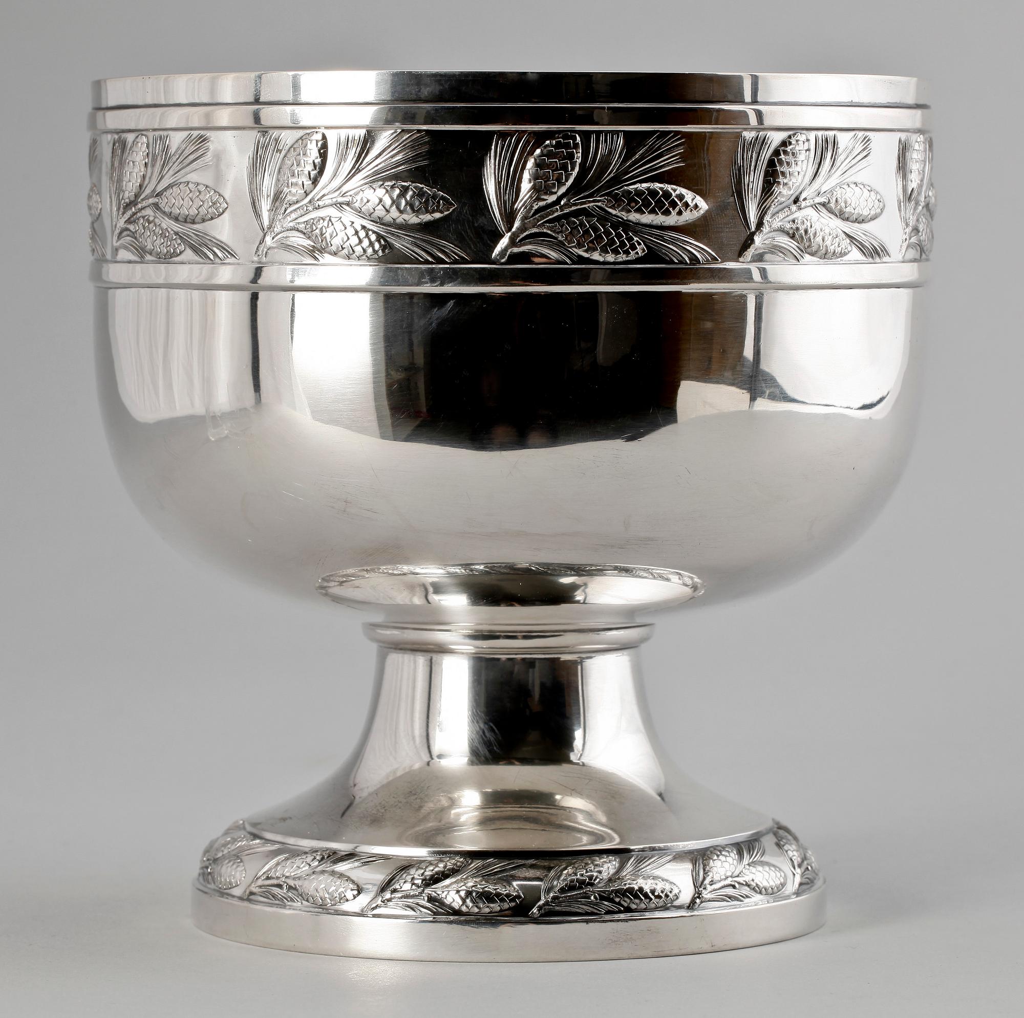 SKÅL, silver, CG Hallberg. Ca 680 gr.