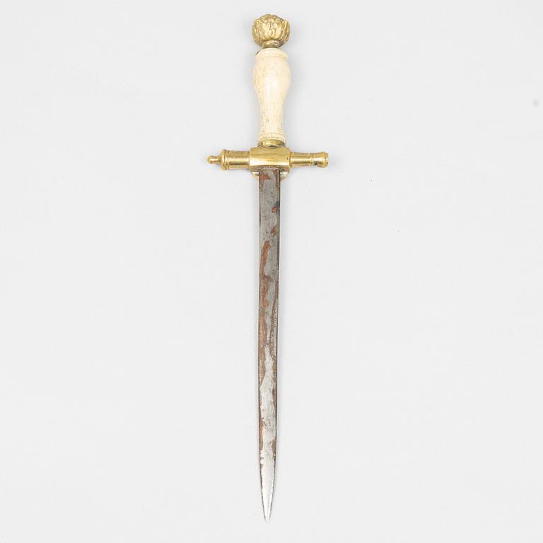 A Swedish officer's dagger, early 19th Century.