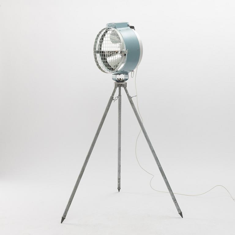 A British Bullfinsh lamp on tripod mid 20th century.