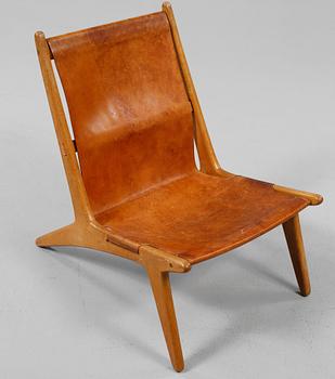 FÅTÖLJ. "Vilstol/Jaktstol 204". Östen Kristiansson, Vittsjö Möbelfabrik, 1900-talets andra hälft.