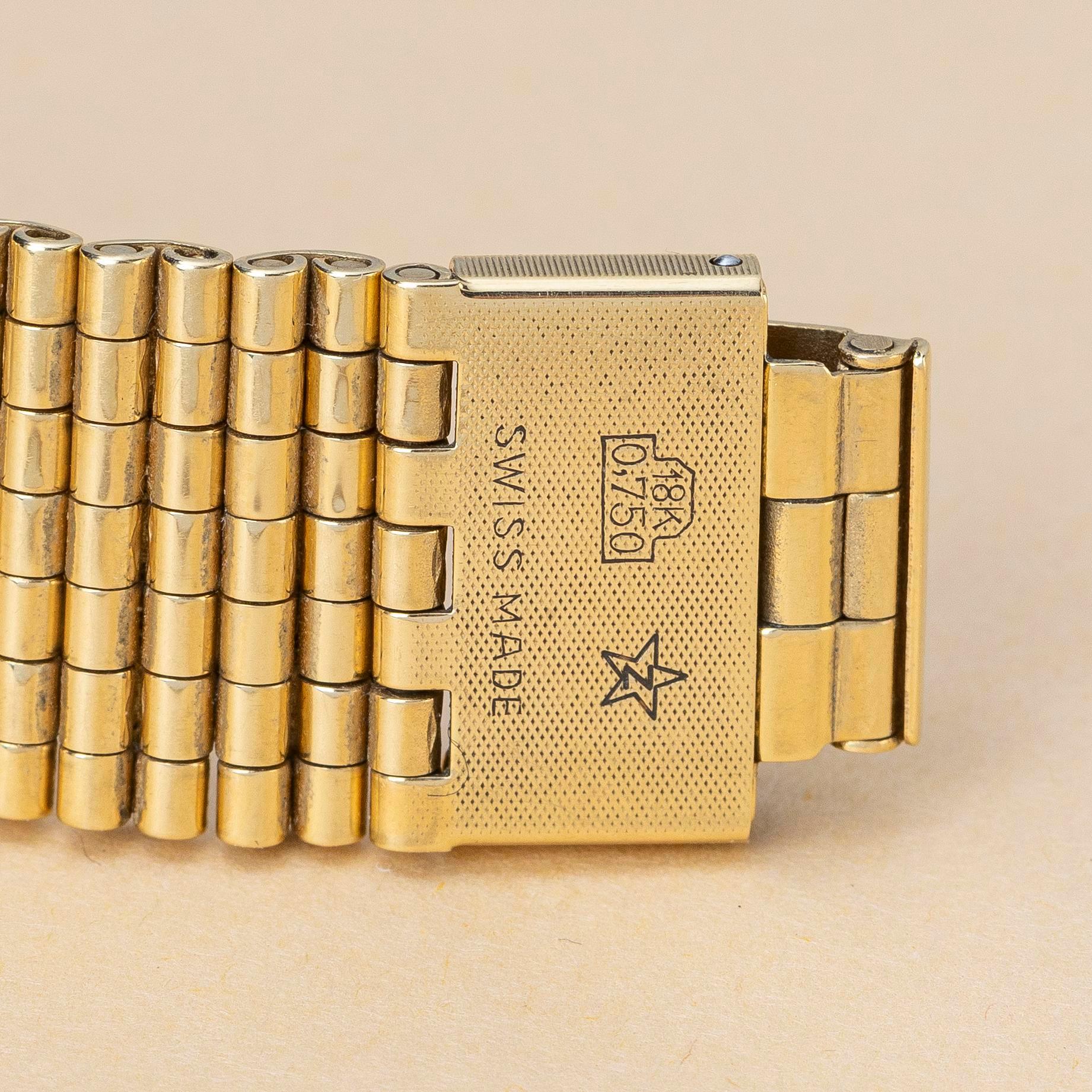 Zenith, de luxe, "Full Gold", "NSA Bracelet", ca 1968.