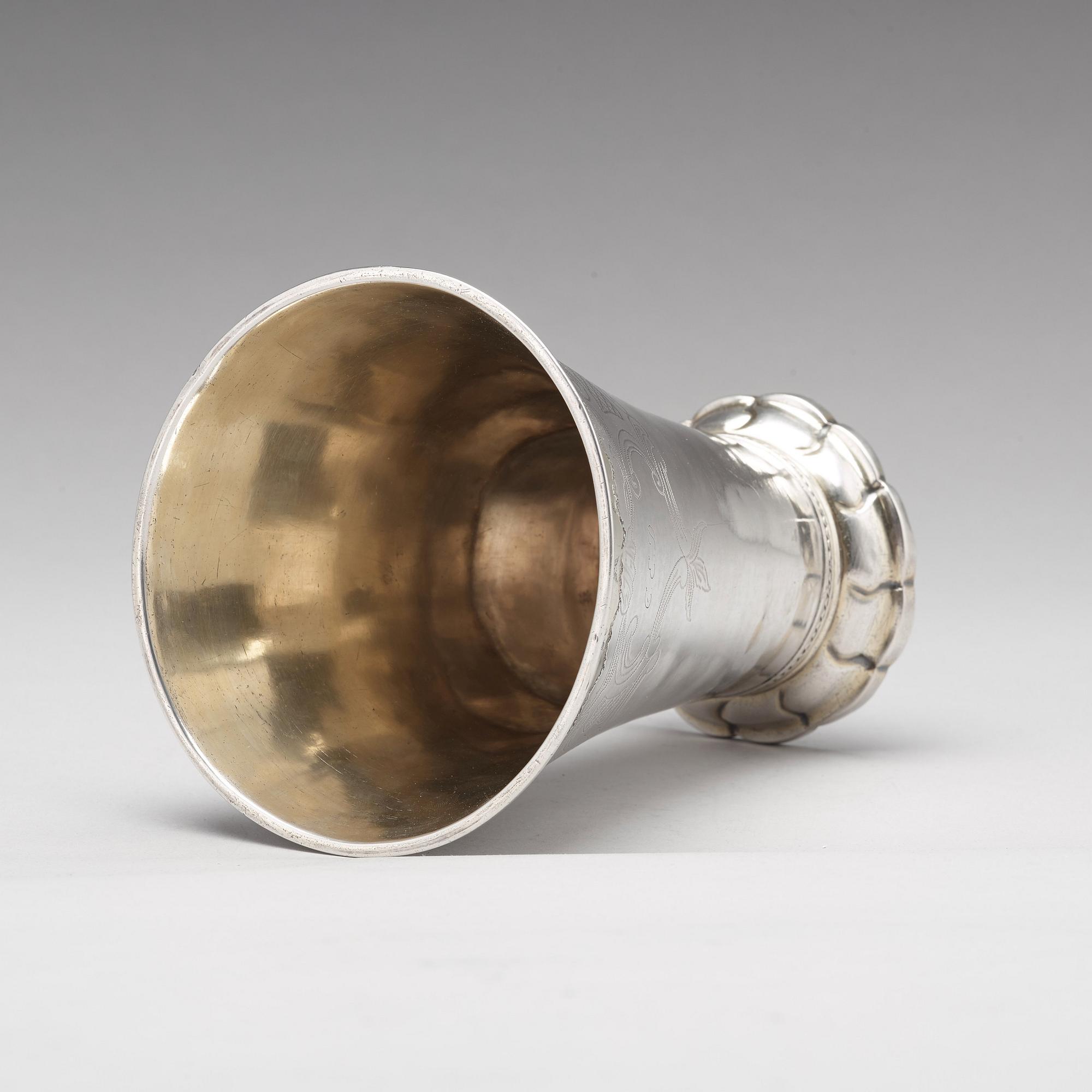 Daniel Lundström, bägare, silver, Stockholm 1784.