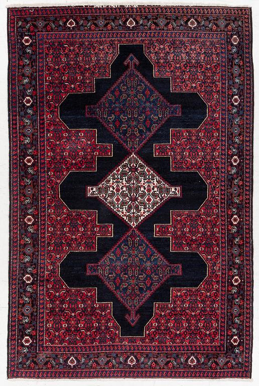 Rug, Senneh, approx. 207 x 140 cm.