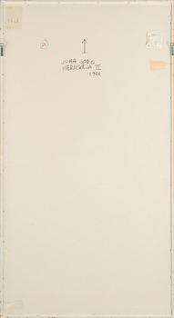 Juha Joro, woodcut, triptych, signed and dated 1988.