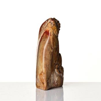 A group of carved nephrite and jade ornaments, China, Qing dynasty and older. (8 pieces).