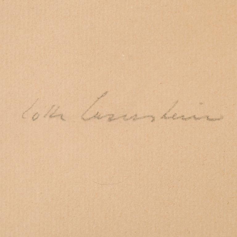 LOTTE LASERSTEIN, kolteckning, signerad.