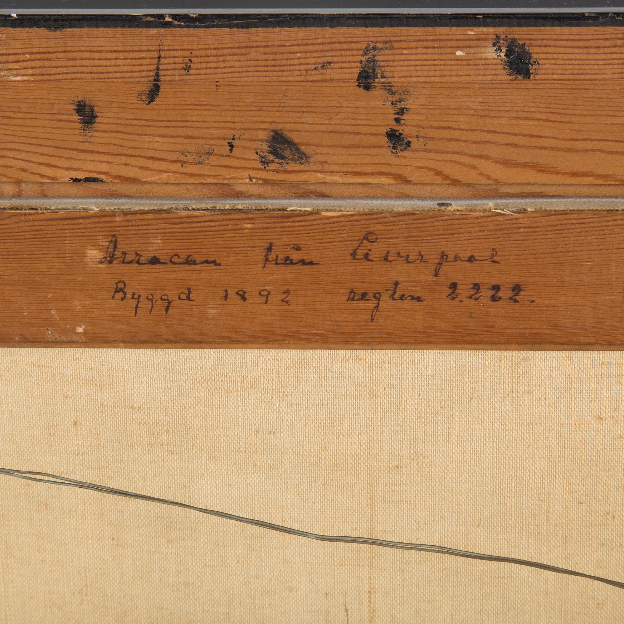 UNKNOWN ARTIST, oil on canvas, signed J H Güthersteinand dated 1902.