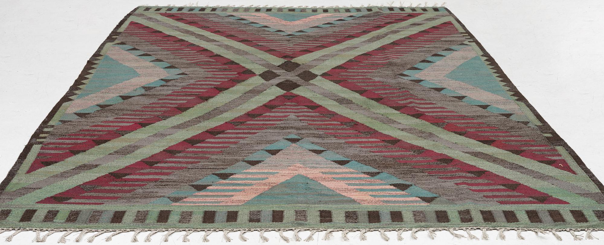 Matta, rölakan och gobelängteknik, cm 340 x 220 cm.