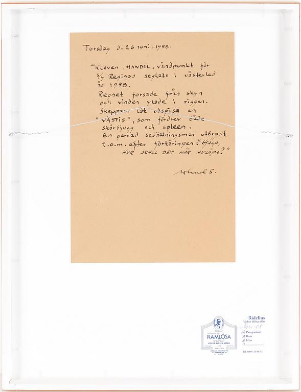ROLAND SVENSSON, blandteknik, signerad och daterad 1958.