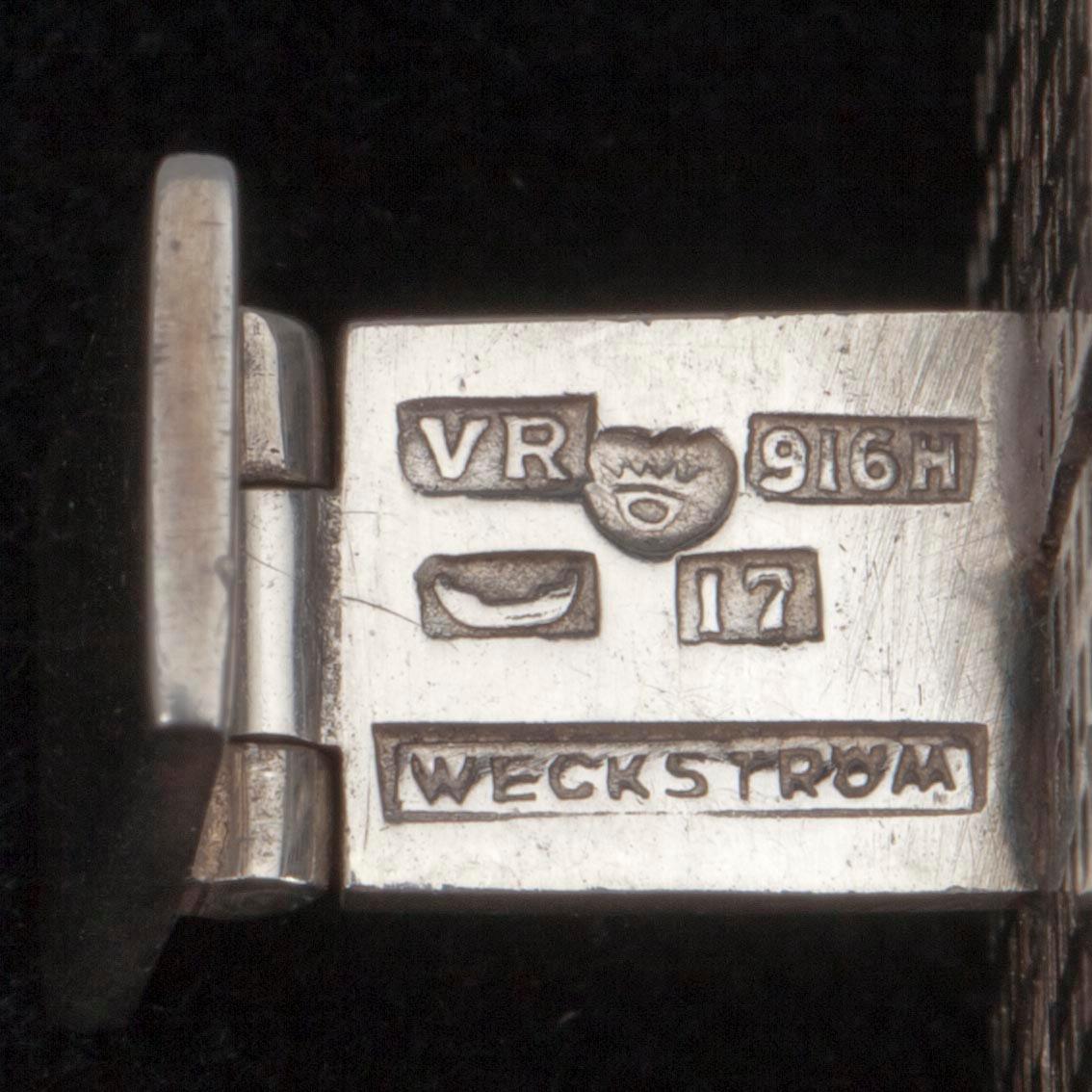 MANCHETTKNAPPAR, silver (916H) Björn Weckström, 1962.