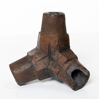 A 'caltrop' candlestick, Southern Sweden, 18th/19th century.